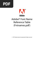 Download Adobe Font Names Reference by act SN202366 doc pdf