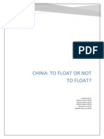 CHINA: TO FLOAT OR NOT TO FLOAT