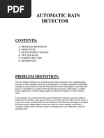 Automatic Rain Detector Synopsis