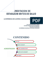 Acreditacion de Servicios de Salud, La Experiencia Mexicana