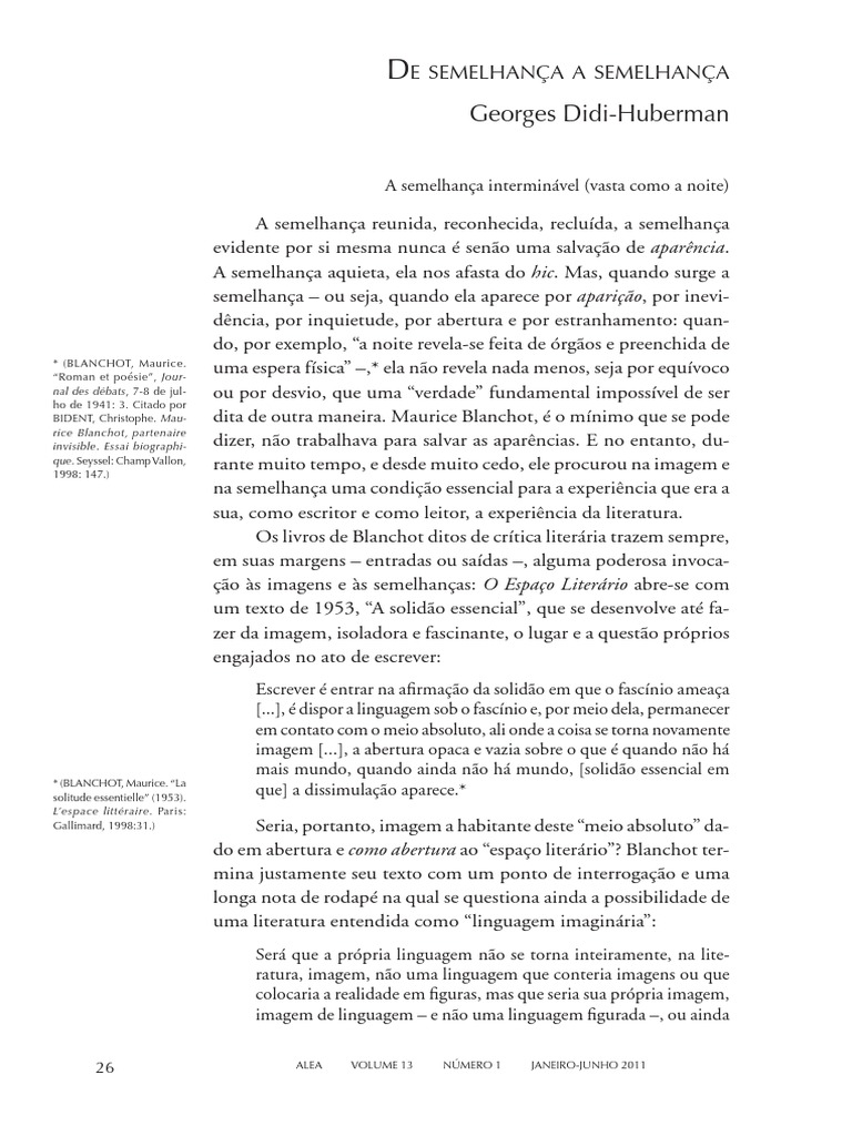 Semelhança - Didi Huberman | PDF | Ficção Geral