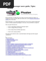 Phusion Passenger Users Guide