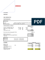 Build Up Rate Format - Screeding