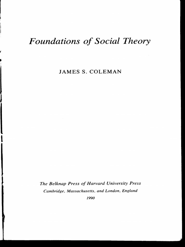 Coleman-Foundations of Social Theory-Ch 12 | PDF | Social Capital ...