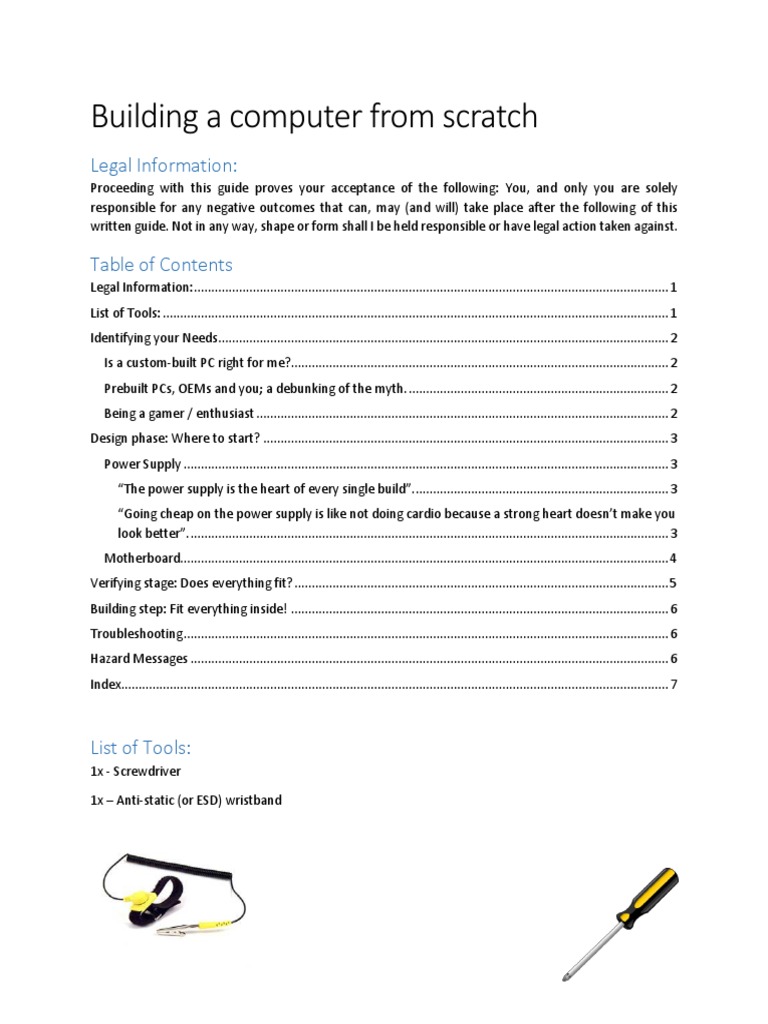 Computer From Scratch PDF Computer Engineering Electronic Engineering