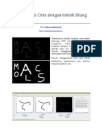 Skeletonisasi Dengan Metode Zhang Dan Suen