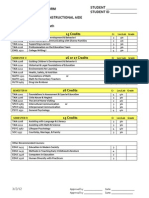 Program Planning Form Student Student Id Teacher'S Assistant/Instructional Aide A.A.S. (60 Credits Minimum) Eveleth 15 Credits