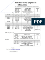 A.A. Program Planner With Emphasis In: Political Science