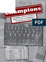 Champions: Celebrating Fondy's 1969 State Championship Football Team