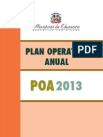 Plan Operativo Anual 2013