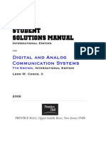 Student Solutions Manual: Digital and Analog Communication Systems