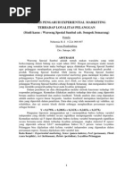 Download Jurnal Analisis Pengaruh Experiential Marketing Terhadap Loyalitas Pelanggan by Rixxkidd SN202460206 doc pdf