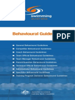 Swimming Australia Behavioral Guidelines