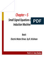 Small Signal Equations of The Induction Machine: Chapter - 5