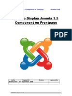 How To Display Joomla 1.5 Component On Frontpage