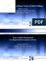Lessons From a Dozen Years of Short Selling-Whitney Tilson-12!4!13