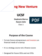 Financing New Venture: Stephanie Marrus Naeem Zafar