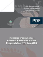 RENCANA OPERASIONAL PROMOSI KESEHATAN DALAM PENGENDALIAN HIVAIDS – KEMENKES RI PUSAT PROMOSI KESEHATAN 2010