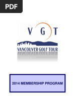 Download 2014 VGT Membership Program by VGT - Vancouver Golf Tour SN202478627 doc pdf