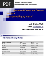 Lecture 11 International Equity Market