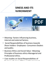 Business and Its Environment: Unit I