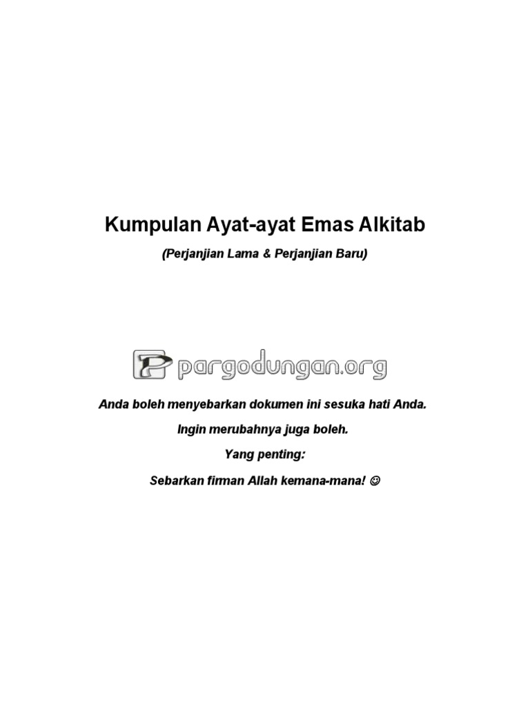 Kumpulan Ayat Ayat Emas