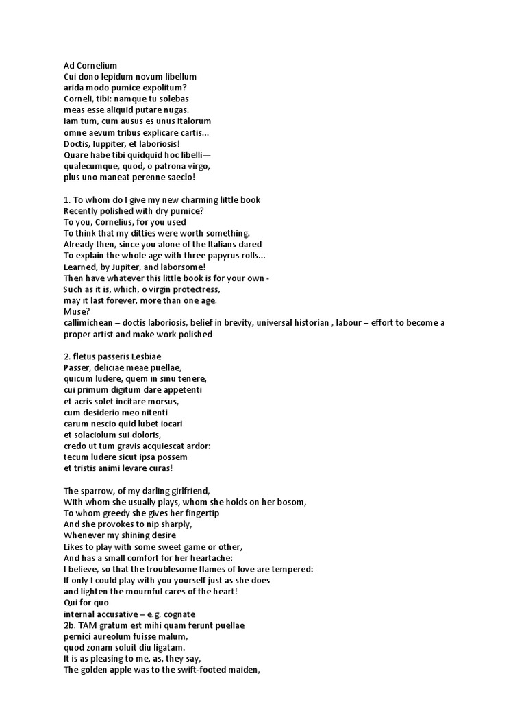 Poems of Catullus | PDF | Religion And Belief