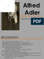 Alfred Adler: Individual Psychology 1870-1937