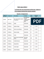 Graded Assignments - Math Quarter 3