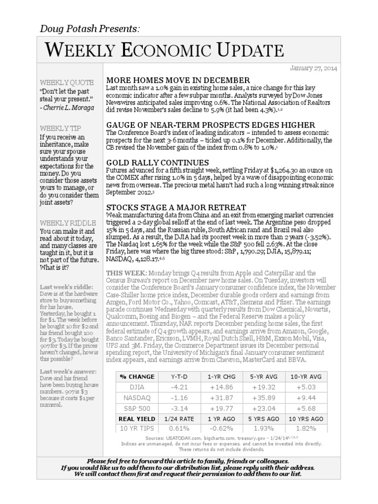 Weekly Economic Update PDF