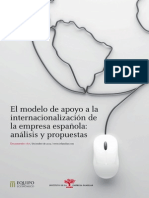 El Modelo de Apoyo A La Internacionalizacion de La Empresa Espanola Analisis y Propuestas