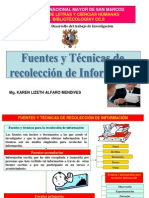 Fuentes y Tecnicas de Recolección de La Información - 2