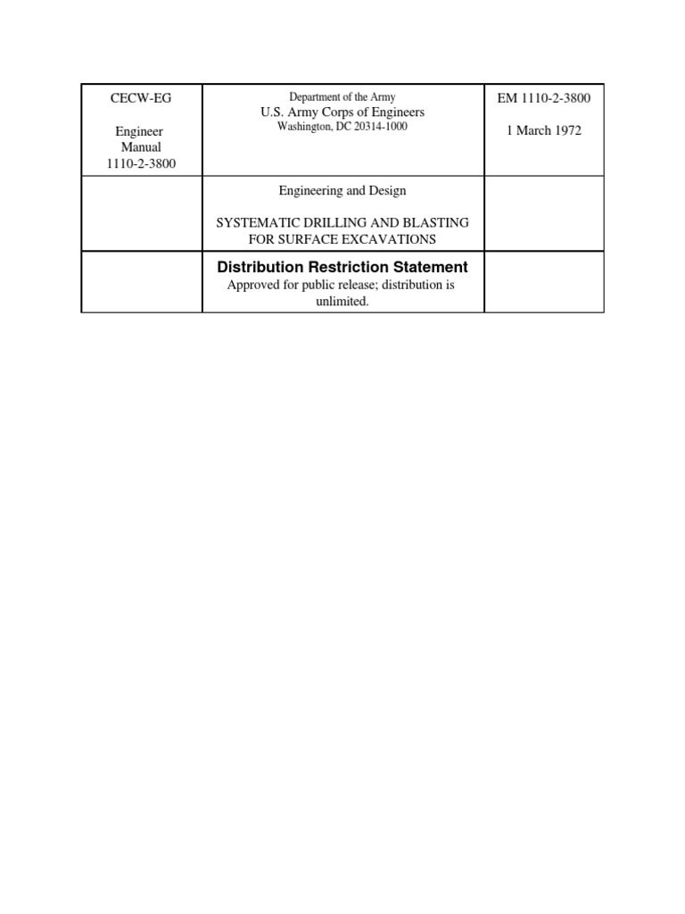 Systematic Drilling & Blasting Guide | PDF | Explosive Material | Explosion