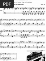 Pan. I: Fast and Furious: Tokyo Drift Main Theme Arrangements: Lwillbot & Mcflan1586 (Sheet Music)