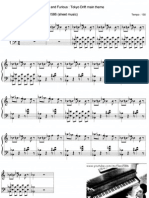 Pan. I: Fast and Furious: Tokyo Drift Main Theme Arrangements: Lwillbot & Mcflan1586 (Sheet Music)