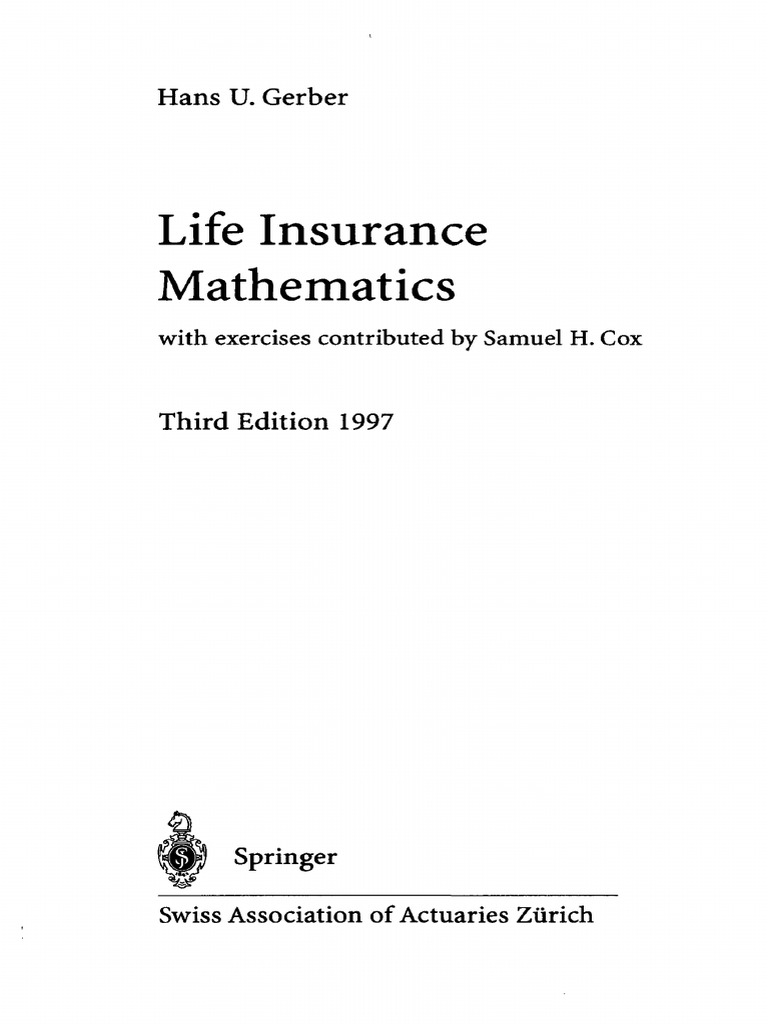 Life insurance mathematics Annuity (European) Insurance