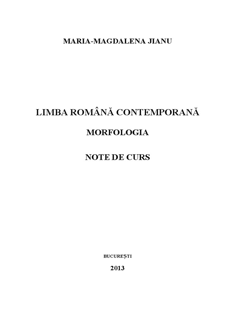 Suport De Curs Anul Ii Lrc Semestrul I 1