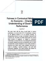 Fairness in Contractual Relations