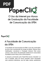 O Uso da Internet por Alunos de Graduação da Faculdade de Comunicação da UFBA
