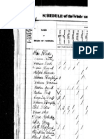 1830 Indiana Census Putnam -HUTCHESON