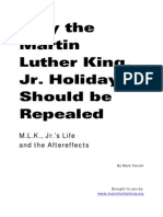 Why The Martin Luther King JR Holiday Should Be Repealed Mark Farrell