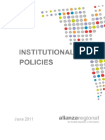 Institutional Policies Alianza Regional