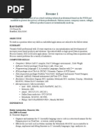 Sample Resumes Embedded Systems