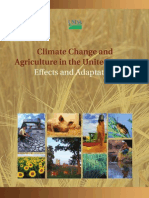Climate Change and Agriculture in The United States: Effects and Adaptation