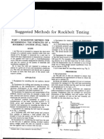 Suggested Methods For Rockbolt Testing-IsRM