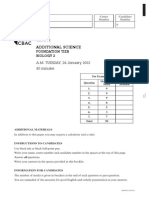 Foundation Tier Biology 2: A.M. TUESDAY, 24 January 2012 45 Minutes