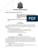INCÊNDIO SP - Decreto Estadual Nº 46076