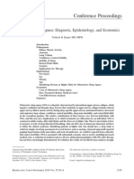 Conference Proceedings: Obstructive Sleep Apnea: Diagnosis, Epidemiology, and Economics