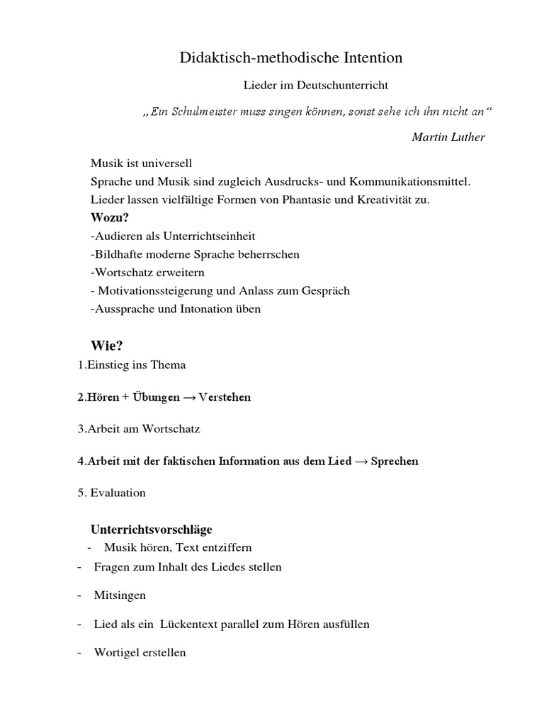 Arbeitsblatt Die Bremer Stadtmusikanten