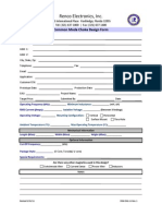 Common Mode Choke Design Form